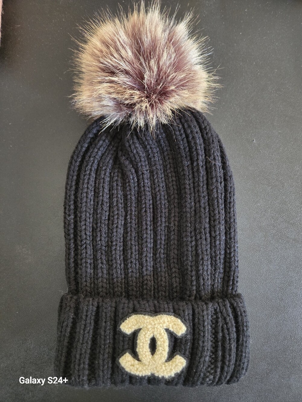 ✨️FASHION KNIT POM POM BEANIE BLACK